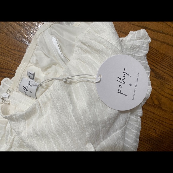 Princess Polly white romper/ play suit size: US 0 - Picture 4 of 5